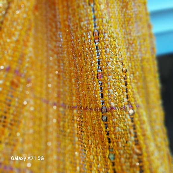 Hand Woven Shawl Wrap in Sunshine Burst Color OS - Picture 13 of 16